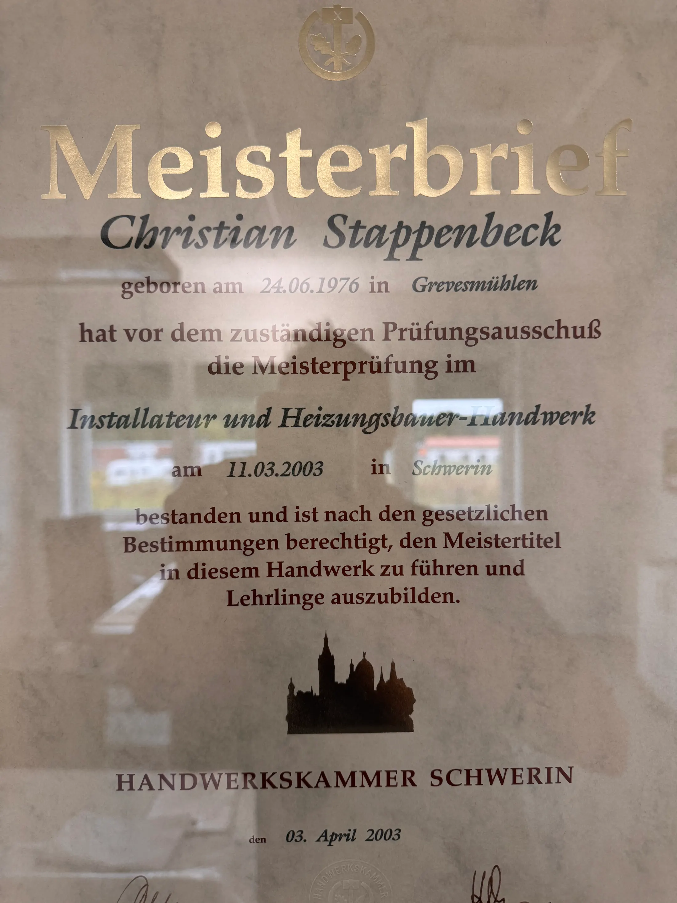 Porträt von Christian Stappenbeck, Geschäftsführer der Stappenbeck Heizung & Sanitär GmbH
